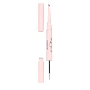 Wander Beauty Pink Dual-Ended Brow Pencil with Clear Brow Gel medium brown